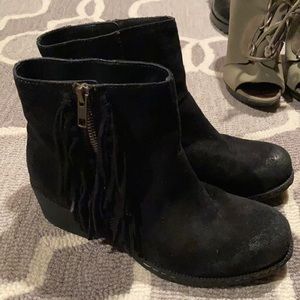 B.O.C Suede Fringe Ankle Boot